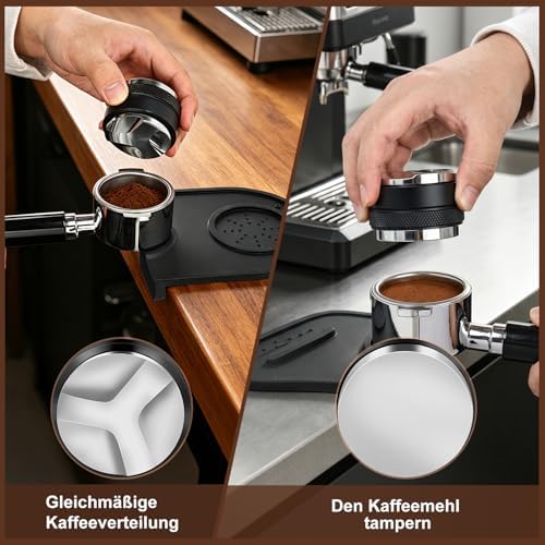 Philorn 51mm Espresso Accessories Kit, 6Pcs Distributor Tamper WDT