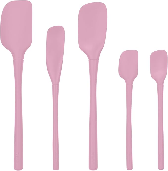 Tovolo Flex Core 5 Piece Silicone Spatula Set Heat Resistant All Silicone by Tovolo