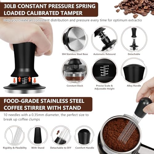 Y-Step 58mm Espresso Accessories Kit 25 PCS, Espresso Tamper Kit