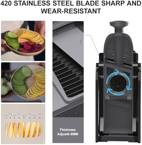 Safe Mandoline Slicer for Kitchen