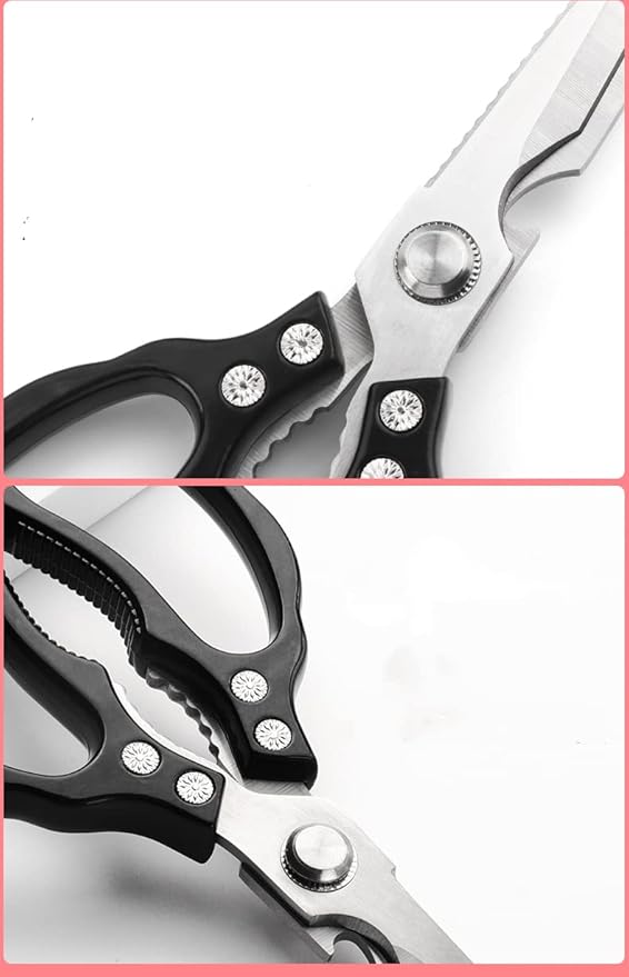 AWinjoy Heavy Duty Sharp Kitchen Scissors, Dishwasher Safe, Cooking Shears - Image 5