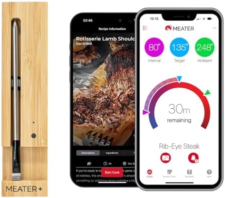 MEATER Plus Smart Meat Thermometer, Honey
