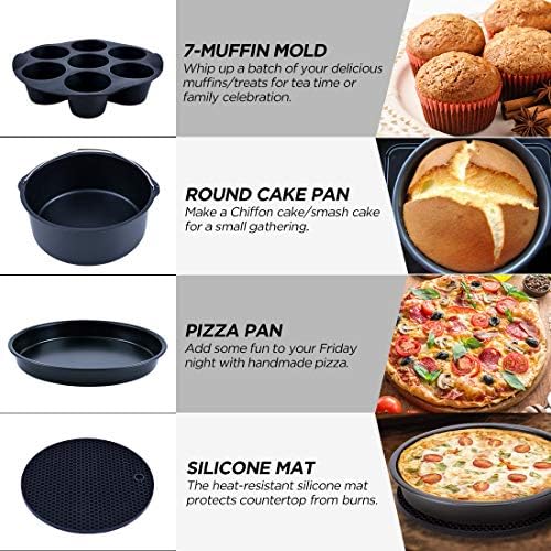 Air Fryer Accessories, Set of 12 Fit for 5.3Qt and Larger Air Fryer