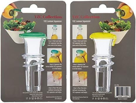 YZC Lemon Squeezer, 2-Pack BPA-Free Plastic Lime Juicer