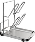 YQh pot lid holder, Two-compartment Stainless Steelcooking rack, pot lid holder by YQh