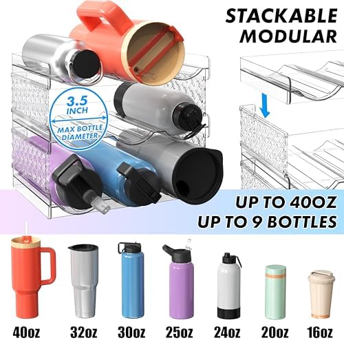 Simple Houseware Water Bottle Storage Organizer (Fits Stanley 40 oz)