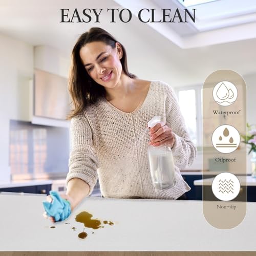 Beautysaid Shelf and Drawer Liner for Kitchen Cabinet Non Adhesive Non