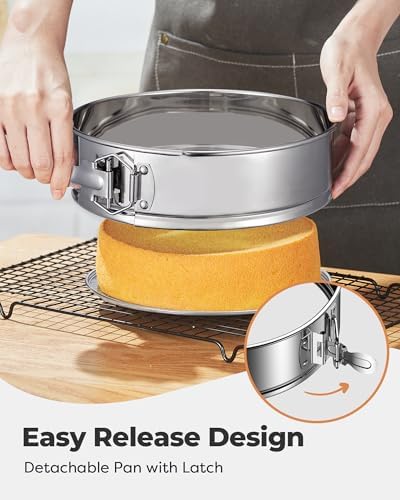 Kootek Aluminium Cake Turntable Set with 9 Inch Stainless Steel