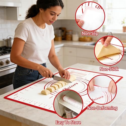 Silicone Baking Mats Set of 2, 24 x 16 and 16 x 12 Inch