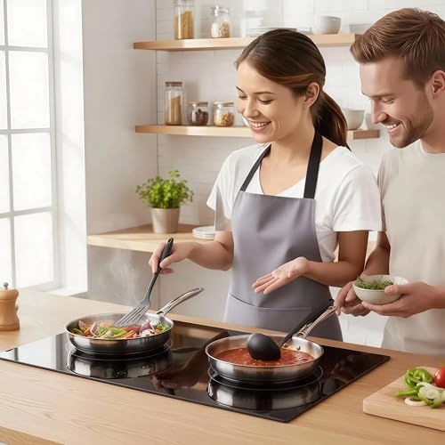Pack of 2 Silicone Cooking Utensils Set, Non Stick Large wok Spatula