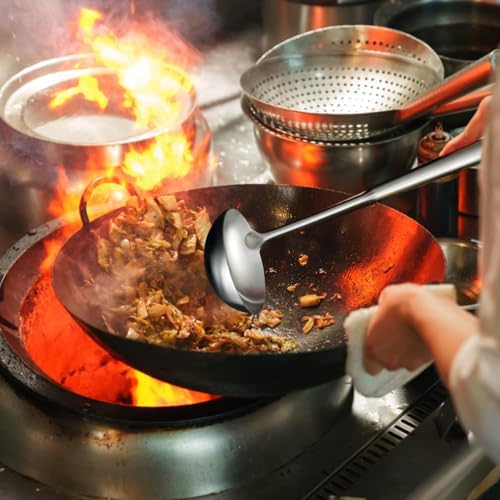 Stainless Steel Soup Ladle – Extra-Deep Large-Capacity Ladle with Long