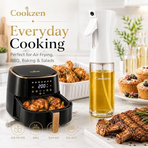 Oil Sprayer for Cooking, 200ml Glass, 3.5mm Thick