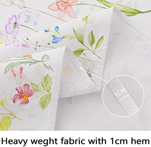 Bnejvif Spring Floral Oval Tablecloth - Waterproof Wrinkle Free