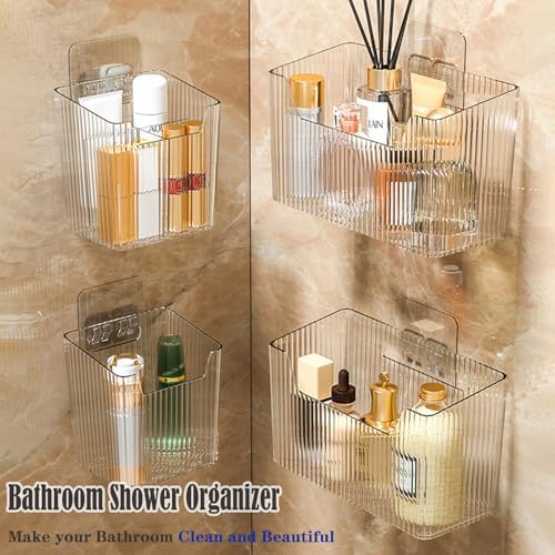 Lae Nuvole Adhesive Cabinet Door Organizer, 2 Pack, Clear