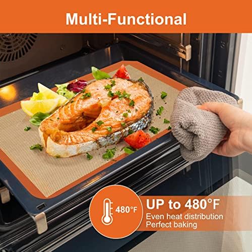 Silicone Baking Mat Sheets Set, Easy Clean &Non-Stick Food Grade