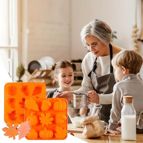 Pumpkin Molds Silicone Thanksgiving Fall Cake Mold Pumpkin Maple Leaf