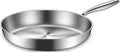 EWFEN 12 Inch Tri-Ply Stainless Steel Frying Pan, Compatible by EWFEN