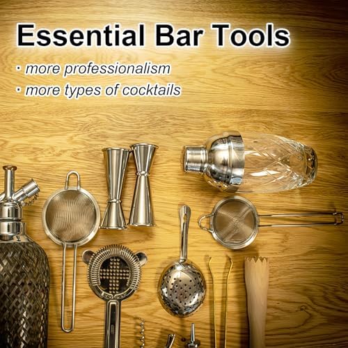 3-in-1 Cocktail Strainer Set, Includes Julep, Hawthorne, Fine Mesh