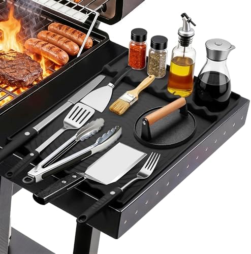 Silicone Grill Mat for Blackstone Griddle, Black