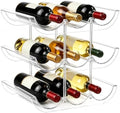 3-Tier Wine Rack, 9 Bottle Wine Holder Storage Organizer, Countertop