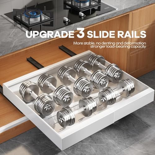 Seinloes 2 Pack Pull Out Cabinet Organizer for Wide