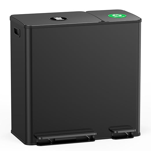 Lovewind Dual Trash and Recycling Bins by LOVEWIND