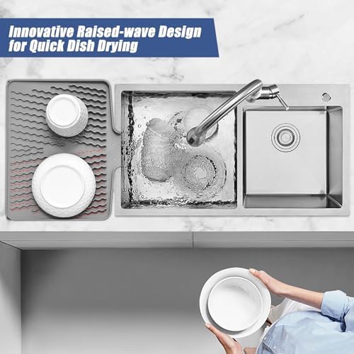 Silicone Dish Drying Mat for Kitchen Counter