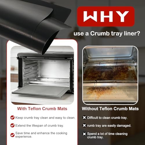 5 Pcs Reusable Air Fryer Crumb Tray Liners Compatible with Gourmia