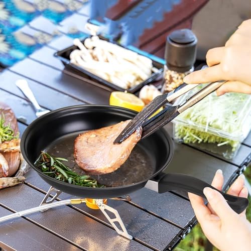 Non-Stick Cookware Set, Portable Lightweight Cast Iron Pots and Pans