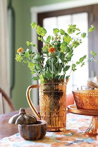 Vintage-Inspired Codi Glass Pitcher, Holds 5.5 Cups