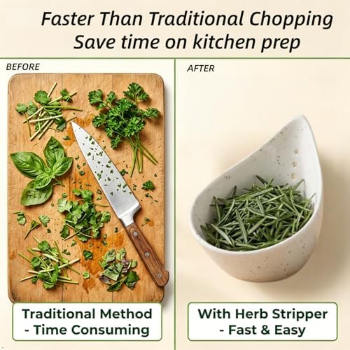 Ceramic Herb Stripper Bowl with 5 Size Holes