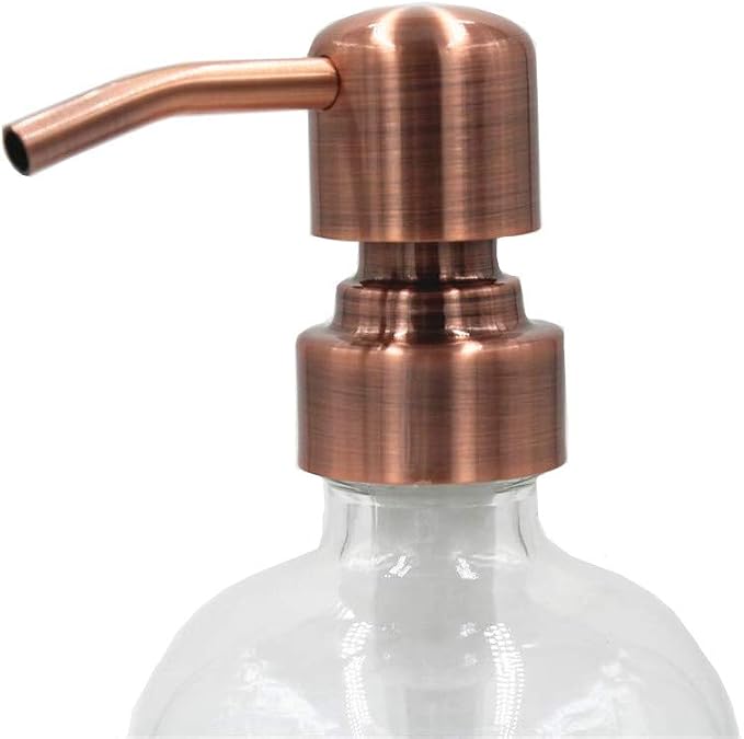 2 Pack Thick Clear Glass Pint Jar Soap Dispenser - Image 2