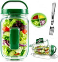 2026 Latest Salad Pod Portable Salad Jar with Leakproof Dressing
