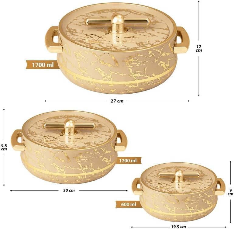Casserole Inner Steel |BPA Free|Advanced P.U. Insulation|Keeps Food