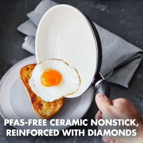 GreenPan Rio 8" and 10" Frying Pan Skillet Set, PFAS-Free Ceramic