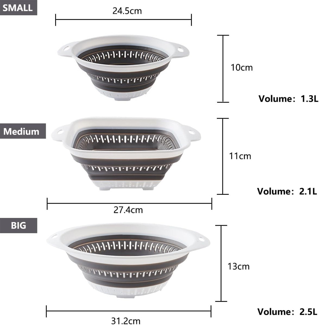 Collapsible Colander and Strainer,Silicone Strainer Colanders & Food