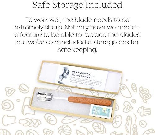 Breadtopia Bread Lame with 5 Blades & Storage Box | Premium Lame Bread