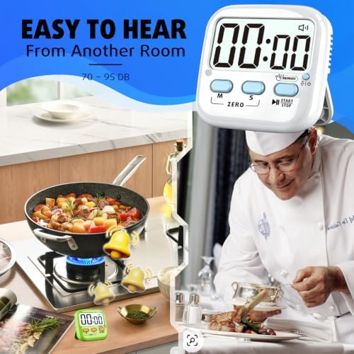 2 Pack Digital Timer for Kids, Classroom and Kitchen