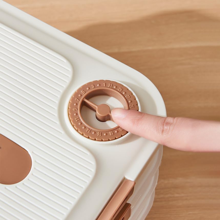 WUWEOT 4-layer Food Storage Container, Refrigerator Organizer Bin