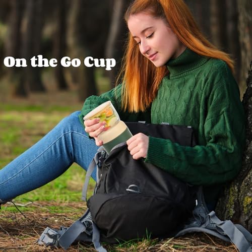 Eorbow 2 Pack Insulated Yogurt Container, 24oz Breakfast On the Go Cup