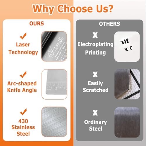 Bench Scraper Dough Pastry Cutter Stainless Steel Blade Kitchen Baking