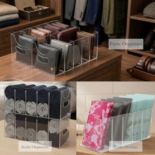 Belt Organizer,Acrylic Belt Organizer for Closet with Removable
