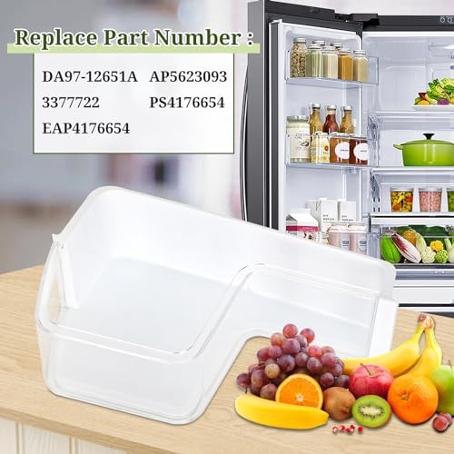 DA97-12651A Refrigerator Door Shelf Bin (Upper Left) Compatible with