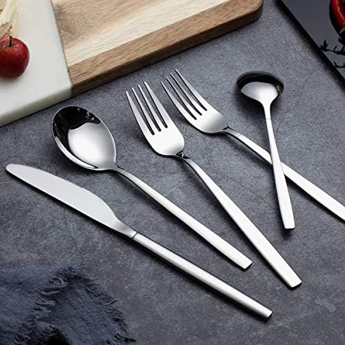 Berglander Flatware Set 20 Pieces, Stainless Steel Flatware Set