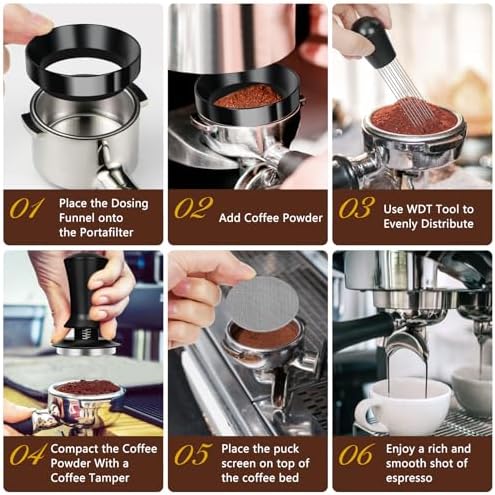 Y-Step 58mm Espresso Accessories Kit 25 PCS, Espresso Tamper Kit