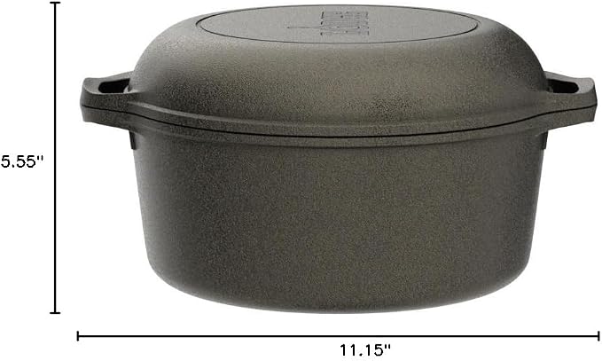Lodge Cast Iron Double Dutch Oven - Image 8