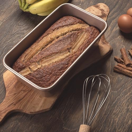HAPPIELS 5 x 9 inch Nonstick Loaf Pan 1lb for Oven Baking, PFOA & BPA