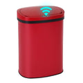 PayLessHere | 13 Gallon Stainless Steel Trash Can | Red | Automatic Touchless by PayLessHere