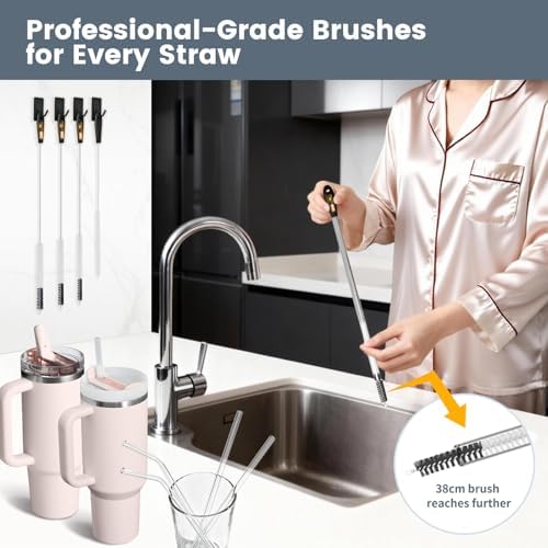 15 Inch Straw Cleaner Brush Set, 5PCS for Stanley