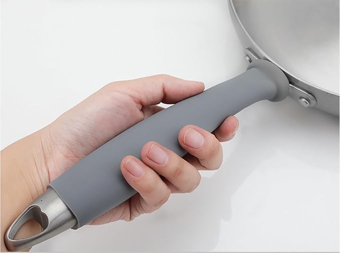 2 Pcs Heat-Resistant Pot Handle Silicone Cover, Non-Slip Pan Handle Sleeve - Image 7
